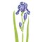 Standing Iris Wall Stencil | 1391 by Designer Stencils | Reusable Art Craft Stencils for Painting |